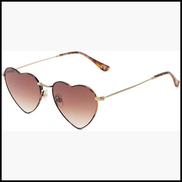 Metal Heart Sunglasses with UV Protection, Non-Polarized main image 4